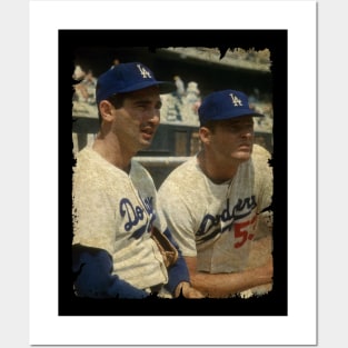 Sandy Koufax and Don Drysdale in Los Angeles Dodgers Posters and Art